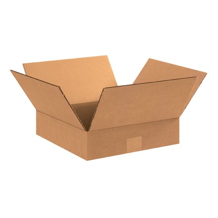 15" x 15" x 3" Flat Corrugated Boxes
