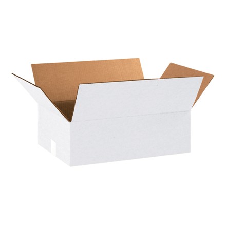 18" x 12" x 6" White Corrugated Boxes