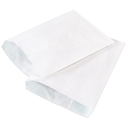 15" x 18" White Flat Merchandise Bags