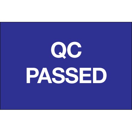 2" x 3" - "QC Passed" Labels