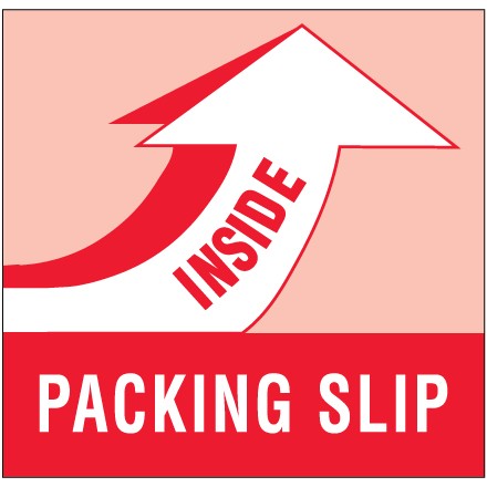 4" x 4" - "Packing Slip Inside" Labels