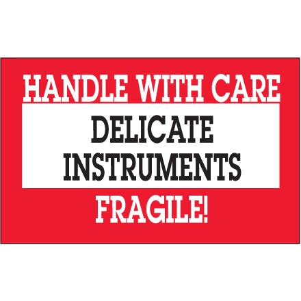 3" x 5" - "Delicate Instruments - HWC" Labels