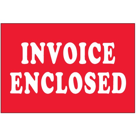 2" x 3" - "Invoice Enclosed" Labels