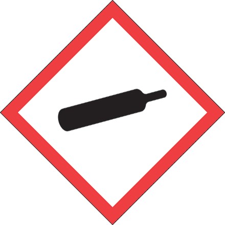 2" x 2" Pictogram - Gas Cylinder Labels