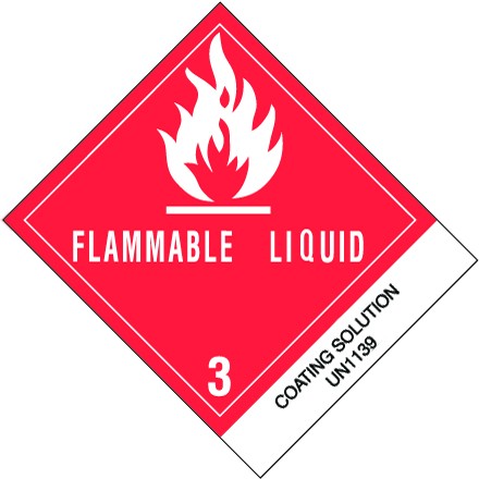 4" x 4 3/4" - "Coating Solution" Labels