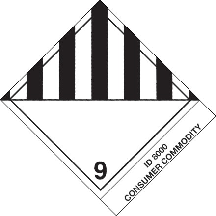 4" x 4 3/4" - "Consumer Commodity" Labels