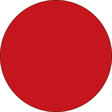 1/2" Red Inventory Circle Labels
