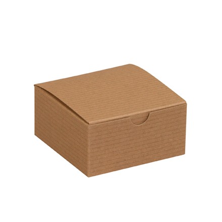 4" x 4" x 2" Kraft Gift Boxes