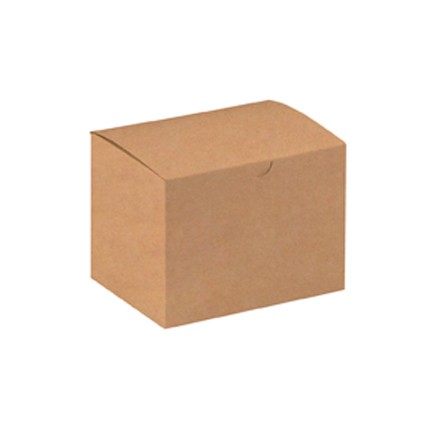 6" x 4 1/2" x 4 1/2" Kraft Gift Boxes