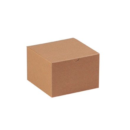 6" x 6" x 4" Kraft Gift Boxes