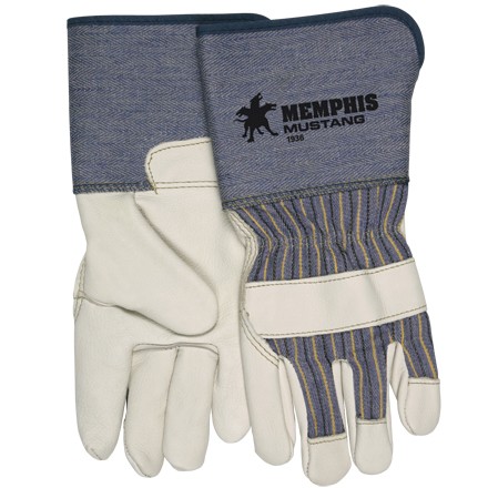 Deluxe Leather Palm Gloves - Medium
