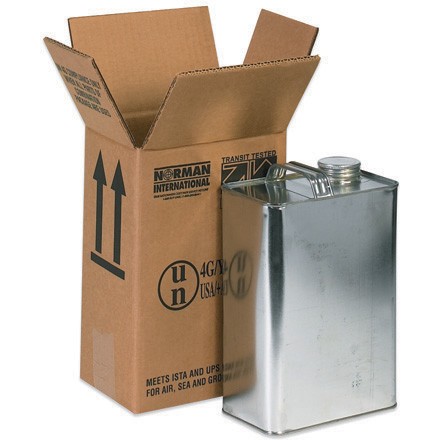 6 3/4" x 4 5/16" x 10 3/8" 1 - 1 Gallon F-Style Boxes