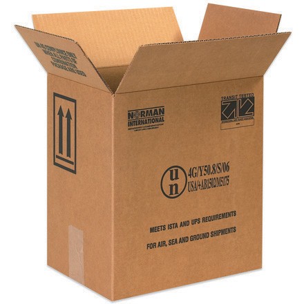 11 3/8" x 8 3/16" x 12 3/8" 2 - 1 Gallon F-Style Paint Can Boxes