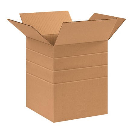 10" x 10" x 12" Multi-Depth Corrugated Boxes
