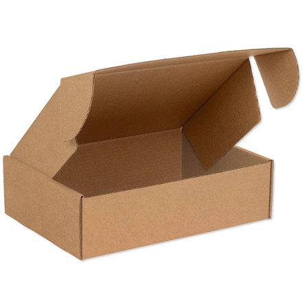 15 1/8" x 11 1/8" x 4" Kraft Deluxe Literature Mailer