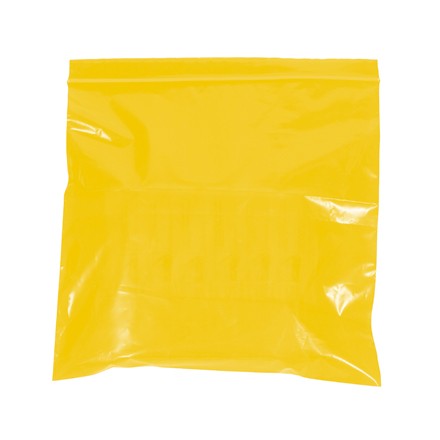 10" x 12" - 2 Mil Yellow Reclosable Poly Bags
