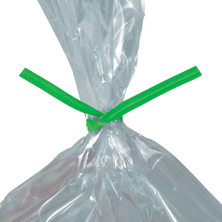 9" x 5/32" Green Paper Twist Ties