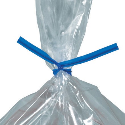 10" x 5/32" Blue Plastic Twist Ties