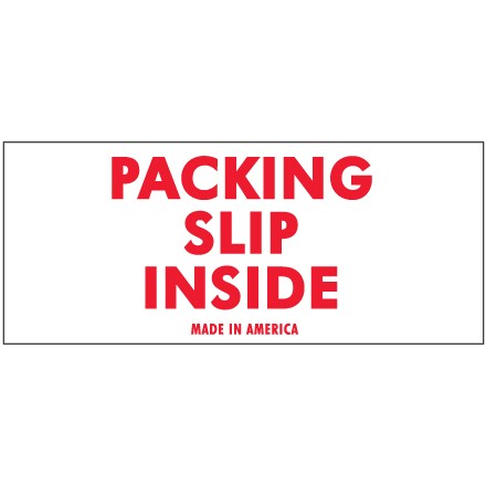 2" x 4" - "Packing Slip Inside" Labels