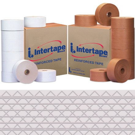 3" x 450' White Intertape - TruTest Reinforced Tape