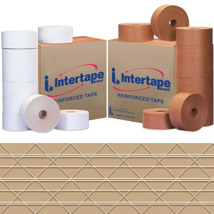 3" x 500' Kraft Intertape - Carton Master Reinforced Tape