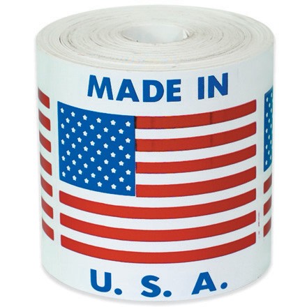 2" x 2" - "Made in U.S.A." Labels