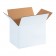 11 3/4" x 8 3/4" x 8 3/4" White Corrugated Boxes