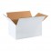 17 1/4" x 11 1/4" x 8" White Corrugated Boxes