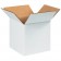 7" x 7" x 7" White Corrugated Boxes