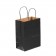 8" x 4 1/2" x 10 1/4" Black Tinted Shopping Bags