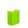 8" x 4 1/2" x 10 1/4" Citrus Green Tinted Shopping Bags