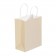 8" x 4 1/2" x 10 1/4" French Vanilla Tinted Shopping Bags