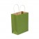 8" x 4 1/2" x 10 1/4" Green Tea Tinted Shopping Bags