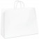 16" x 6" x 12" White Paper Shopping Bags