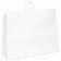 24" x 7 1/4" x 18 3/4" White Paper Shopping Bags