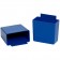 5 1/8" x 2 3/4" x 3" Blue Shelf Bin Cups