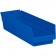 17 7/8" x 4 1/8" x 4" Blue Plastic Shelf Bin Boxes