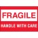 2" x 3" - "Fragile - Handle With Care"