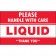 3" x 5" - "Please Handle With Care - Liquid - Thank You" Labels