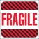 4" x 4" - "Fragile" Labels