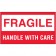 3" x 5" - "Fragile - Handle With Care" Labels