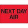 2" x 3" - "Next Day Air" (Fluorescent Red) Labels