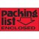 3" x 5" - "Packing List Enclosed" (Fluorescent Red) Labels