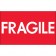 3" x 5" - "Fragile" (High Gloss) Labels