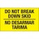 3" x 5" - "No Desarmar Tarima" (Fluorescent Yellow) Bilingual Labels