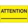3" x 5" - "Attention ___" (Fluorescent Yellow) Labels