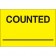 2" x 3" - "Counted ___" (Fluorescent Yellow) Labels