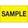 3" x 5" - "Sample" (Fluorescent Yellow) Labels