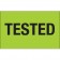 1 1/4" x 2" - "Tested" (Fluorescent Green) Labels