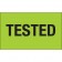 3" x 5" - "Tested" (Fluorescent Green) Labels
